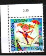 LUXEMBOURG, LUXEMBURG 2002, SATZ MI 1579 , YV 1524 ,  EUROPA, ZIRKUS, ESST GESTEMPELT, OBLITÉRÉ - Gebruikt