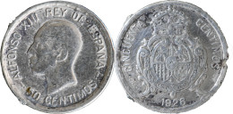 ESPAGNE - 1926 - 50 Centimos - Alphonse XII - 20-130 - Primi Conii