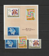 India 1974 UPU Centenary Set Of 3 + S/s MNH -scarce- - U.P.U.