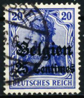 BES 1WK LP BELGIEN Nr 4II Gestempelt X629B22 - Besetzungen 1914-18