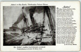 39285621 - Kreuzer Emden Vernichtet Englischen Handelsdampfer Gedicht Bermbach Mitteldeutscher Verband Weimar - Stöwer, Willy