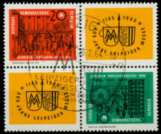 DDR ZUSAMMENDRUCK Nr 1012VB1-1013VB1 Gestempelt VIERERBL SFA2DFA - Se-Tenant