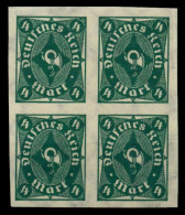 D-REICH INFLA Nr 226aU Postfrisch VIERERBLOCK Gepr. X7242EA - Unused Stamps