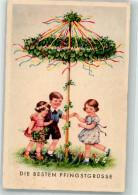 39828331 - Kinder Maibaum Blumen - Pentecost