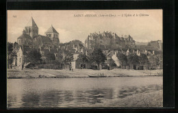 CPA Saint-Aignan, L`Eglise Et Le Chateau  - Saint Aignan