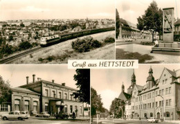 73907952 Hettstedt Markt Bahnhof Rathaus Und Jakobikirche - Hettstedt