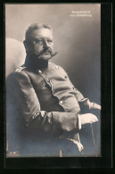 AK Paul Von Hindenburg, Der Generaloberst Sitzend In Uniform  - Historische Persönlichkeiten