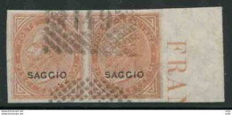 Cent. 10 Prova Di Annullamento "149" Su Coppia "Saggio" - Mint/hinged