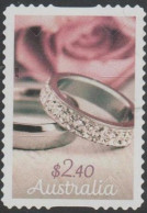 AUSTRALIA - DIE-CUT-USED 2023 $2.40 Special Occasions - Wedding Rings - Oblitérés