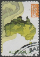 AUSTRALIA - DIE-CUT-USED 2023 Non Denomination Stamp - Map Of Australia - Oblitérés