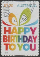 AUSTRALIA - DIE-CUT-USED 2023 $1.20 Special Occasions - Happy Birthday - Used Stamps