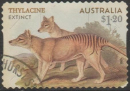 AUSTRALIA - DIE-CUT-USED 2023 $1.20 Extinct Mammals - Thylacine - Used Stamps