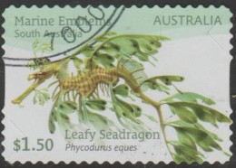 AUSTRALIA - DIE-CUT-USED 2024 $1.50 Marine Emblems - South Australia - Leafy Seadragon - Used Stamps