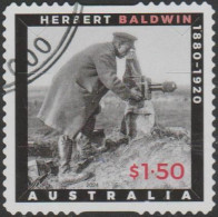 AUSTRALIA - DIE-CUT-USED 2024 $1.50 Anzac Day- Picturing War - Herbert Baldwin - Used Stamps
