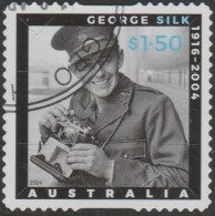 AUSTRALIA - DIE-CUT-USED 2024 $1.50 Anzac Day- Picturing War - George Silk - Used Stamps