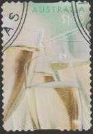 AUSTRALIA - DIE-CUT-USED 2024 $1.50 Special Occasions - Champagne Flutes - Oblitérés