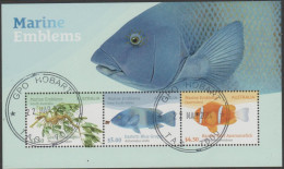 AUSTRALIA - USED 2024 $9.00 Marine Emblems Souvenir Sheet - Used Stamps