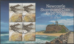 AUSTRALIA - USED 2022 $4.40 Newcastle Stamp And Coin Expo 2022 Souvenir Sheet - Aircraft - Used Stamps