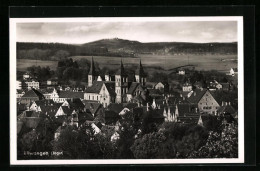 AK Ellwangen /Jagst, Teilansicht Aus Der Vogelschau  - Ellwangen