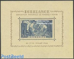 Luxemburg 1946 Dudelange Exposition S/s, Unused (hinged), Various - Philately - Industry - Nuevos