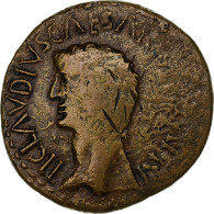 Claude, As, 1st Century AD, Imitation Celtes, Bronze, TTB - La Dinastia Giulio-Claudia Dinastia (-27 / 69)