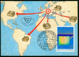 Mk Austria Maximum Card 1988 MiNr 1936 | Federal Economic Chamber Export Congress (Hologram) #max-0120 - Maximumkarten (MC)