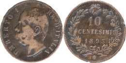 ITALIE - 1867 H Et 1893 BI - 10 Centesimi - 20-125 - Andere & Zonder Classificatie
