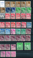 Allemagne Lot 7. BIZONE Lot De 43 Timbres Dentelés 14 Oblitérés Avec Doubles - Afgestempeld