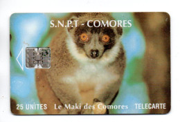 Singe Monkey Animal Jungle Télécarte Comores Phonecard  (W 707) - Comores