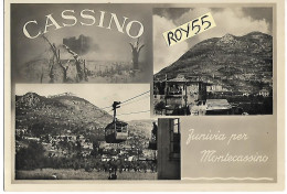 Lazio-frosinone-cassino Funivia Per Montecassino Animate Belle Vedute Vedutine Anni 40 - Other & Unclassified