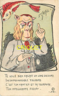 Illustrateur, Singe Humanisé Avec Lorgnons - Avant 1900