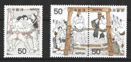 JAPON. N°1266-8 De 1978. Sumo. - Non Classés