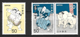 JAPON. N°1274-6 De 1978. Sumo. - Non Classés