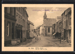 AK St. Vith, Rue De L`Hôtel De Ville, Strassenpartie  - Saint-Vith - Sankt Vith