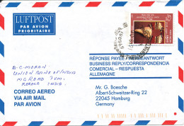 India Air Mail Cover Sent To Germany 16-8-2000 Single Franked - Corréo Aéreo