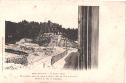 FR66 PERPIGNAN - Brun - 14 Juillet 1904 - Décoration Des Terrains Près Cité Bartissol - Rare - Belle - Perpignan