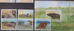 Tansania 2003 Wildtiere Mi 4137/42** Nur 5vvon 6v Im Angebot Und Block 554** - Tanzania (1964-...)