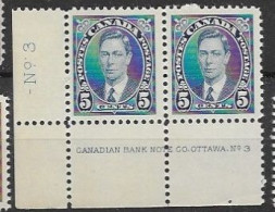 Canada Mnh ** Original Gum 1937 - Unused Stamps