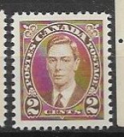 Canada Mnh ** Original Gum 1937 - Unused Stamps