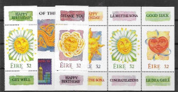 Ireland Mnh ** Complete Set 5 Different Stamps  (from Booklet) 9.6 Euros 1994 - Nuovi