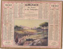 ALMANACH DES POSTES ET TELEGRAPHES  1930 ,,,,RENTREE AU  BERCAIL,,,, Dordogne - Grand Format : 1921-40