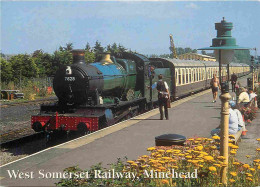 Trains - Gares Avec Trains - Minehead - Somerset - West Somerset Railway At Minehead Station - Royaume Uni - Angleterre  - Stations - Met Treinen