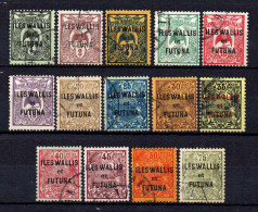 Wallis Et Futuna  - 1920 - Tb De NCE Surch  - N° 1 à 14  - Oblit - Used - Gebruikt