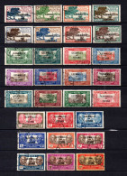 Wallis Et Futuna  - 1930 - Tb De NCE Surch  - N° 43 à 65 Sauf 59/59A/60A  - Oblit - Used - Used Stamps