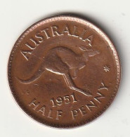 HALF  PENNY 1951  AUSTRALIE /202/ - ½ Penny