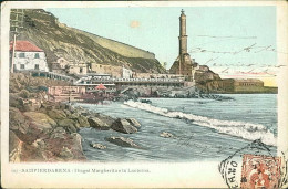SAMPIERDARENA ( GENOVE ) I BAGNI MARGHERITA E LA LANTERNA - SPEDITA - 1900s (20901) - Genova (Genoa)