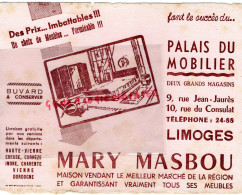 87- LIMOGES-  BUVARD MEUBLES PALAIS DU MOBILIER MARY MASBOU-9 RUE JEAN JAURES-10 RUE CONSULAT- - M