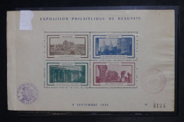 FRANCE - Bloc De 4 Vignettes De L'exposition Philatélique De Beauvais En 1945 - L 152878 - Filatelistische Tentoonstellingen