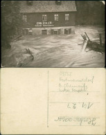 Hartmannsdorf Chemnitz) Privatfoto Überschwemmung Emil Erler Hauptstraße 1927 - Hartmannsdorf