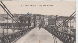 YVELINES - 34 - TRIEL- - Le Pont à Péage    ( Timbre à Date De 1929 ) - Triel Sur Seine